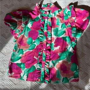 Love The Label , floral puff sleeve top